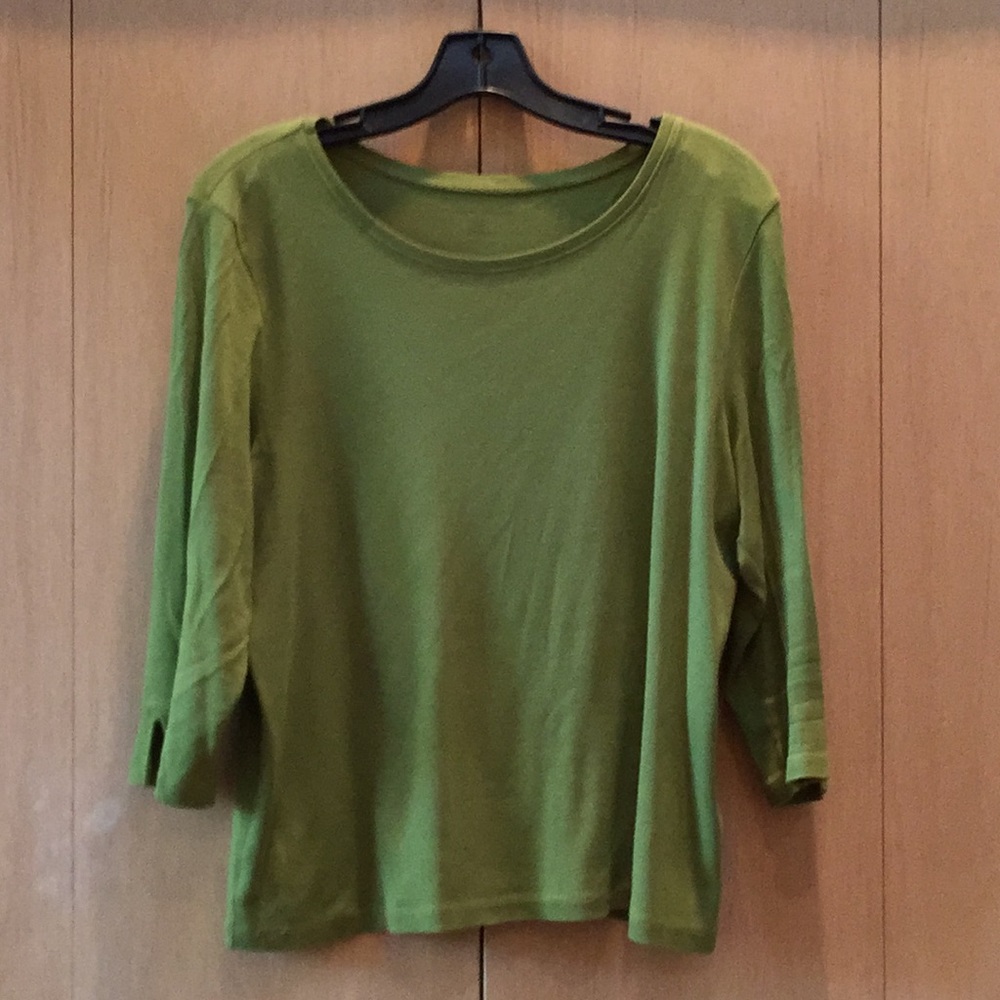 3/4 length cotton t-shirt